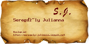 Seregély Julianna névjegykártya